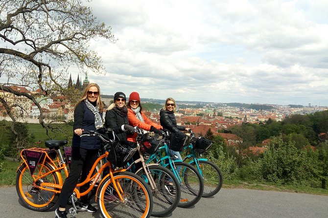 7 BEST VIEWS - PRAGUE eBIKE TOUR - Letna Park and the Old Town from north of the river