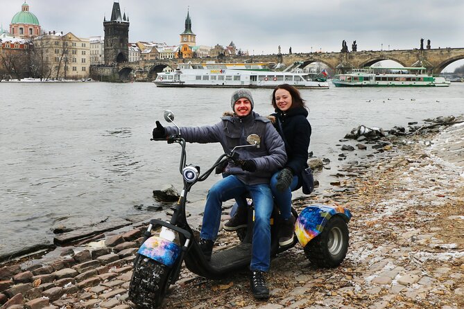 Amazing !!! Electric Trike Tour of Prague, live guide included - Small curiosities around the riverfront