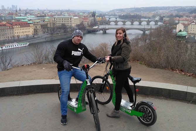 Best Prague Viewpoints: Guided E-Scooter Tour - National Theatre, Wenceslas Square, and New Town