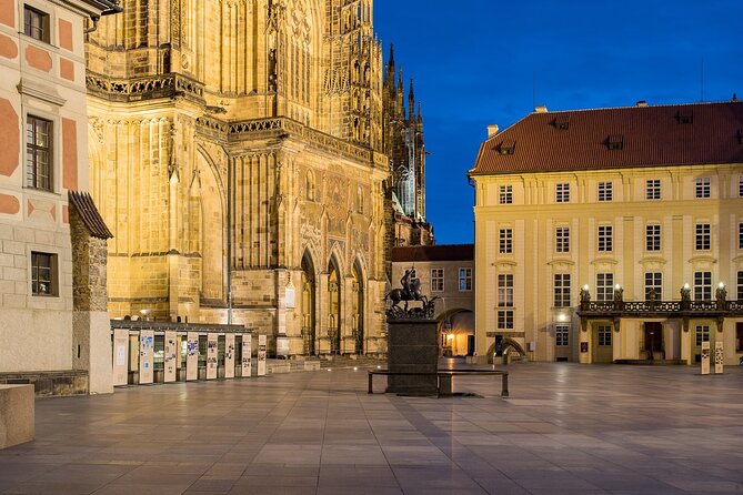 Best views of Prague by night - Strahovsky Klaster brings the broadest panorama