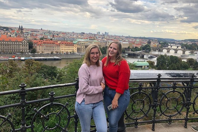 Big scooter tour of Prague, for two (audio guide) - Riegrovy Sady opens with a city view
