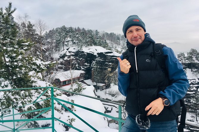 Bohemian And Saxon Switzerland Winter Tour from Prague - Lunch near Hrensko adds a local pause