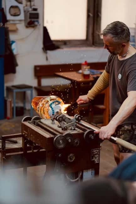 Bohemian glassworks excursion from Prague - Entering a working Czech crystal manufactory