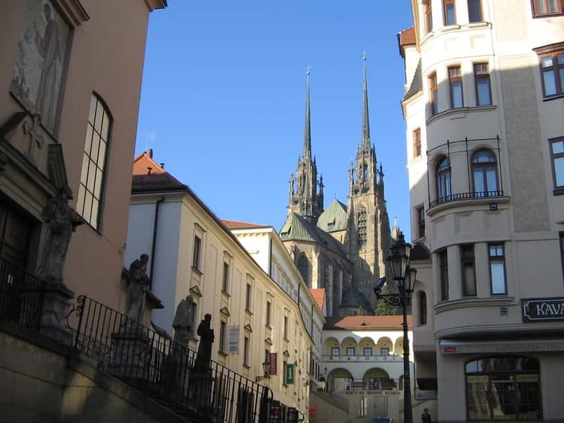Brno: Historic Downtown Walking Tour - Parnassus Fountain and Reduta Theatre