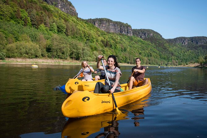 Canoeing on the Elbe river and Bike rental from Děčín to Schmilka - Who will enjoy this most