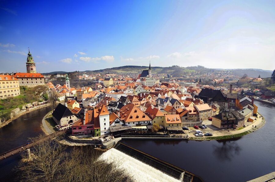 Český Krumlov - with entrance to the castle - Exploring The Castle Complex In Summer
