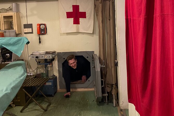 Communism & Nuclear Bunker Tour + 70s Canteen Lunch (own expense) - Entering the Nuclear Shelter Beneath Wenceslas Square