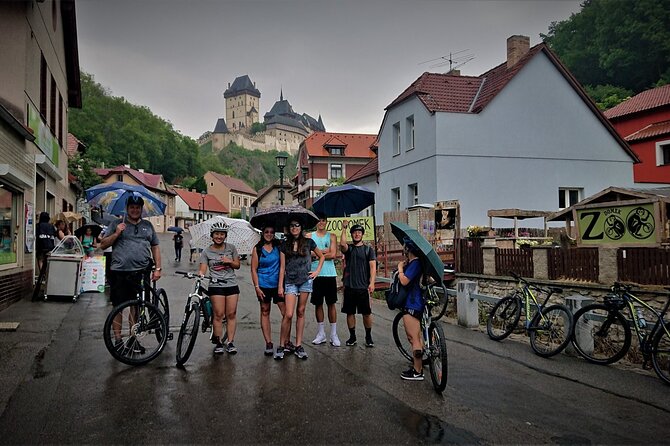 E Bike Day Trip I Visit a Roman Castle and Taste Craft Beer - Karlstejn Castle, a grand stop with limited time
