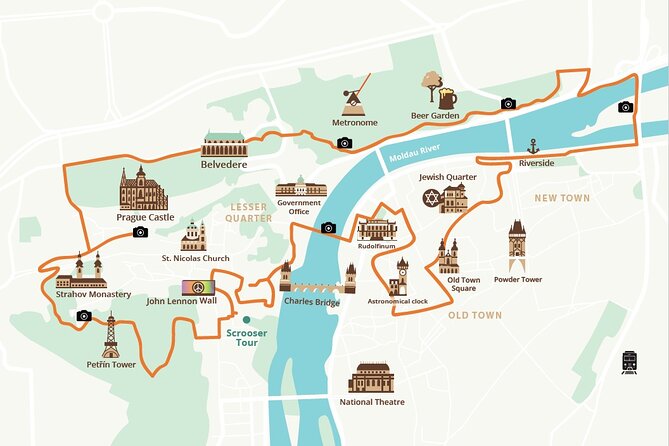 E-BIKE TOUR: 10 Must-See Landmarks & Viewpoints in Prague 1-8per. - Prague Castle and the high points of the ride