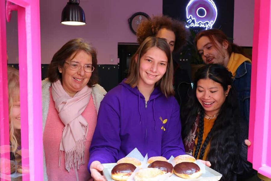 Eating Berlin: City Center Food & Beer Tour - The döner stop, a Berlin classic with fresh vegetables