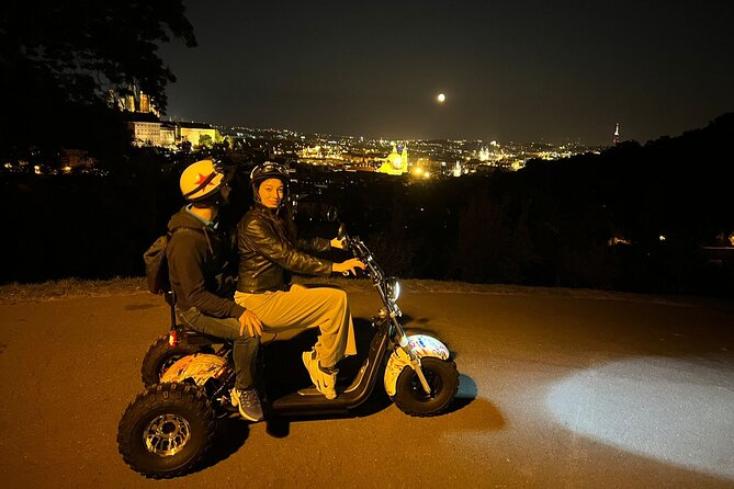 Electric Trike Night Tour in Prague - Live Guided - Lennon Wall and the Charles Bridge riverfront
