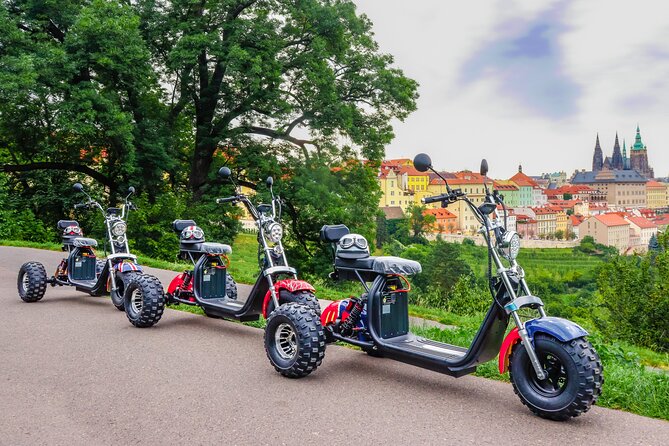 Electric Trike Tour in Prague - City Sightseeing & Fun Riding - Prague Castle and Strahov Monastery