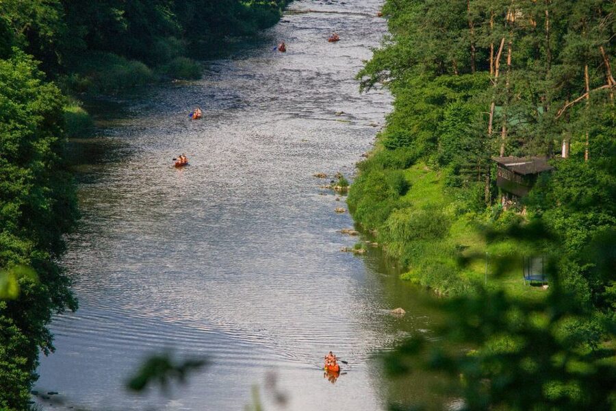 From Prague: Sazava River Canoe Day Trip for All Levels - The scenic train to the canoe launch
