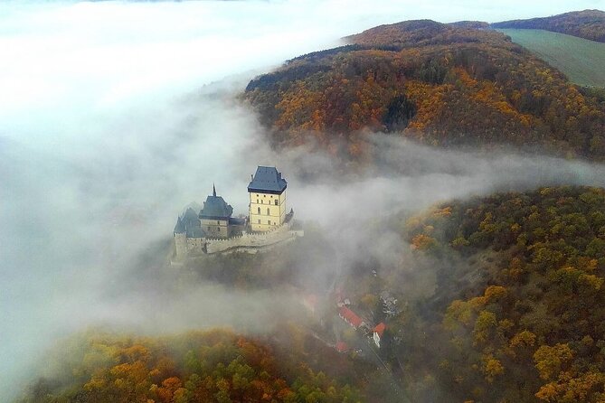 From Prague: Small-Group Karlstejn Castle & Koneprusy Caves Trip - Karlštejn Castle and its 14th-century rooms