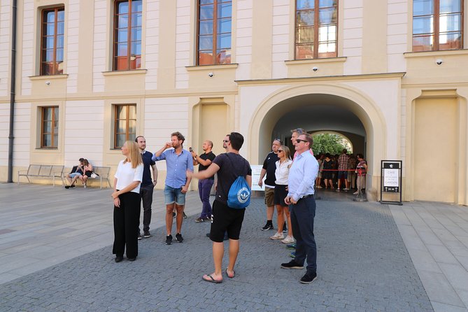 Grand City Tour of Prague on Cruiser e-Bikes or e-Scooters - Kafka’s moving figures and the Rudolfinum
