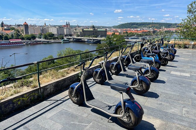 Guided sightseeing e-scooter tour of Prague: 2 hours - Petřín Hill, the Communist Victims Memorial, and the National Theatre