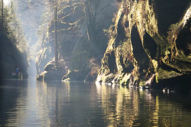 Hiking in Bohemian Switzerland - a day trip from Prague - Edmund’s Gorge and the second boat ride