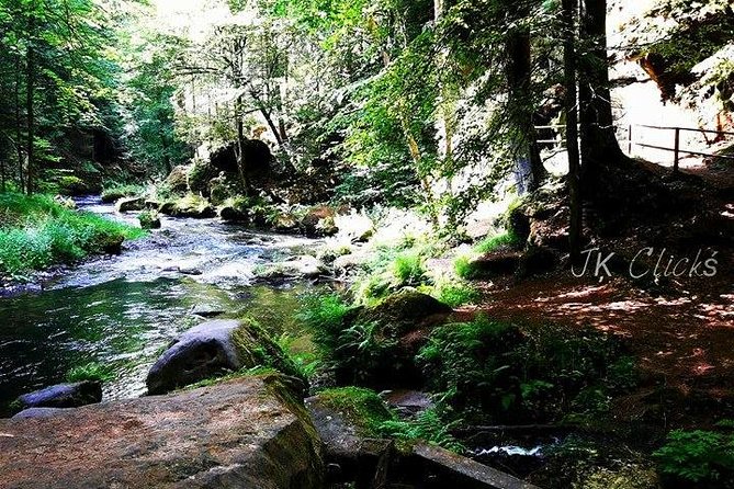 Hiking in Bohemian Switzerland - a day trip from Prague - The first hour to Pravčice Gate