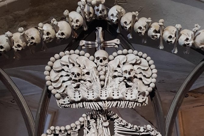 Kutná Hora and Bone church - private tour with PERSONAL PRAGUE GUIDE - Inside the Sedlec Ossuary and its human-bone art