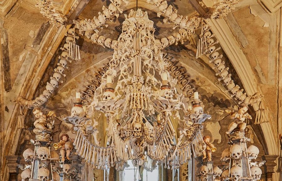 Kutná Hora: Sedlec Ossuary Skip-the-Line Ticket & Audioguide - The bone chandelier and the chapel’s uneasy beauty