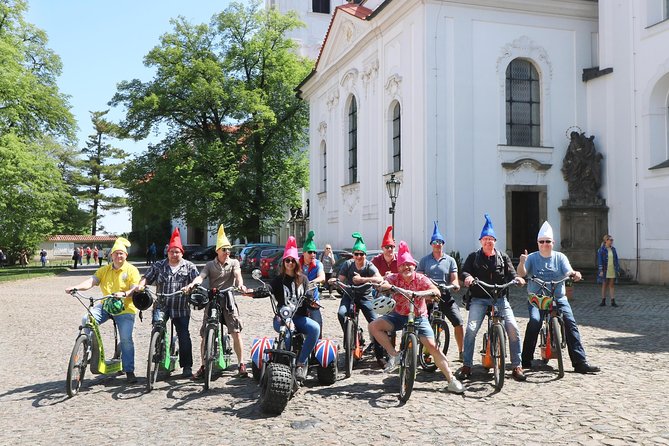 Live-Guided 180 min Glorious e-Scooter and eBike tour - Kafka’s statues and the Vltava riverfront
