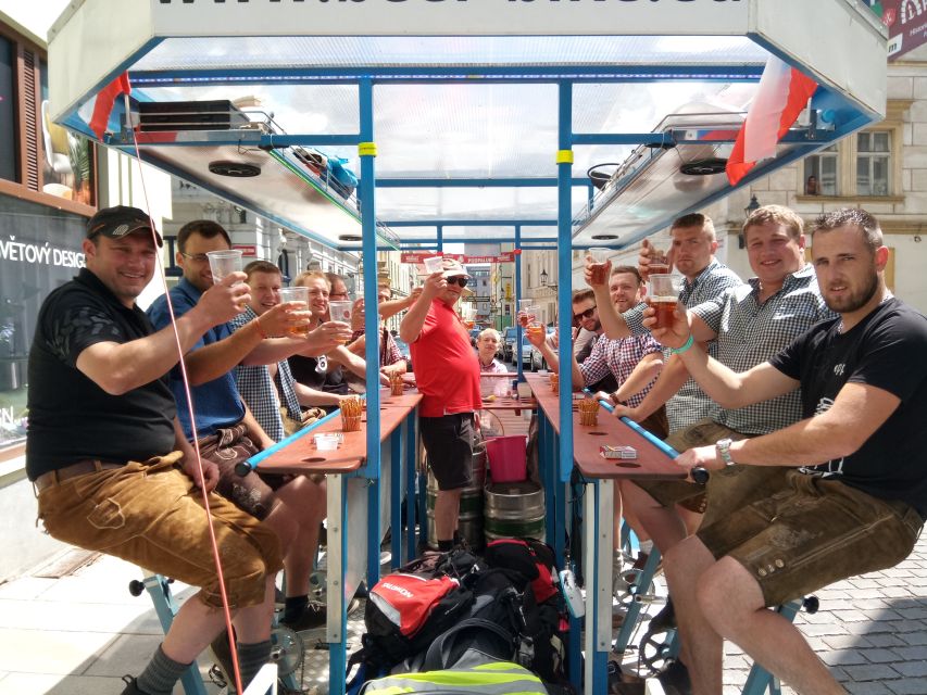 Pilsen: 1.5-Hour Beer Bike with Unlimited Beer - Key points at a glance