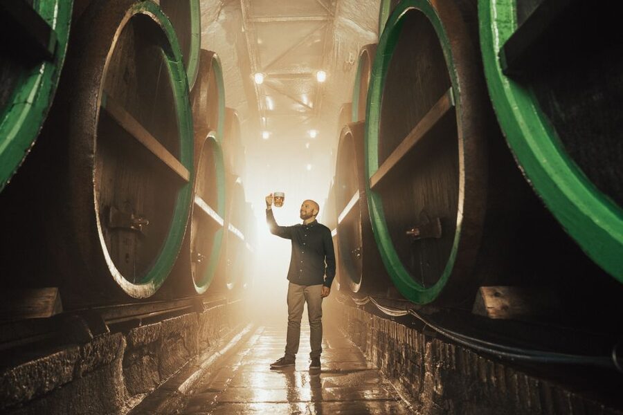 Pilsen: Pilsner Urquell Brewery Tour with Beer Tasting - The historic cellars and the coldest part of the tour