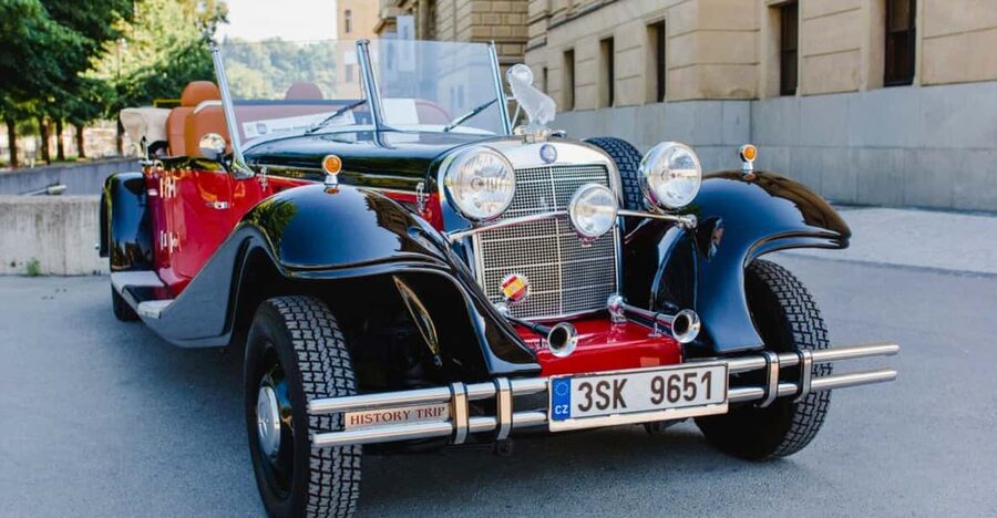 Prague: 120min Private Tour in Vintage Car, up to 6people! - From Mozart’s theatre to the Old Town Square