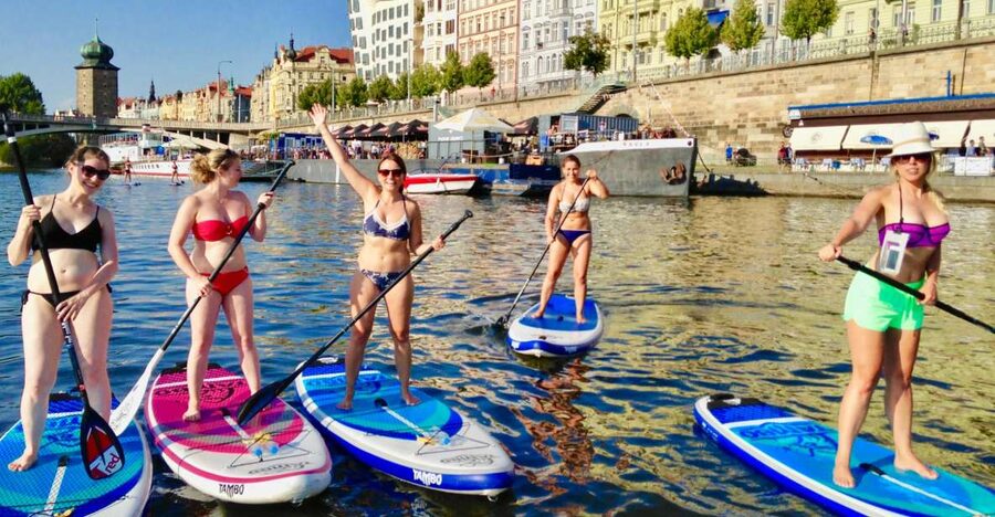 Prague: 2-Hour Paddle Boarding in the City Centre - The views: Prague at river level