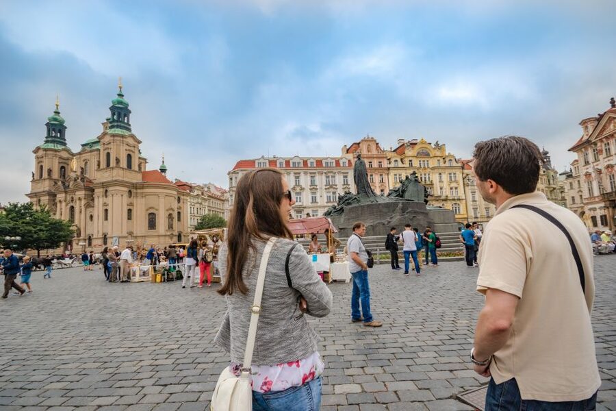 Prague: 3-Hour Walking Tour of Old Town & Prague Castle - Crossing Charles Bridge one statue at a time