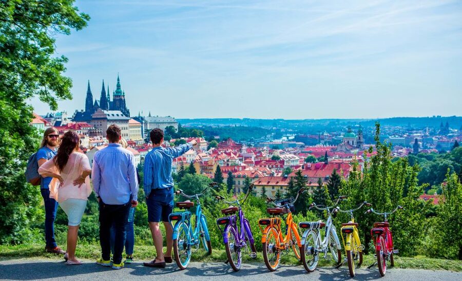 Prague: 7 Best Viewpoints of Prague E-Bike Tour - Letná Park: the wide-angle view