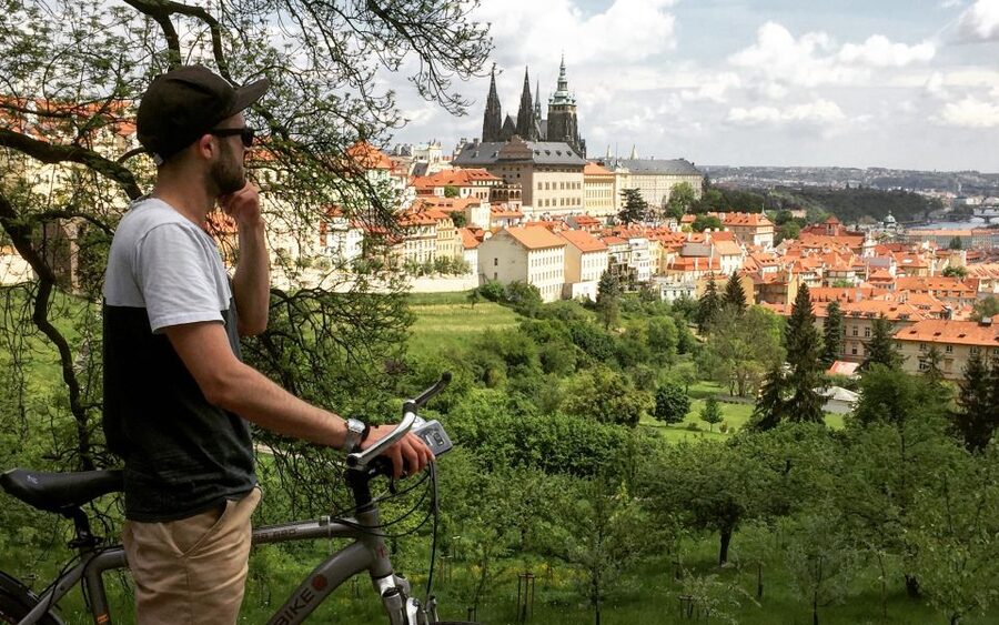 Prague "ALL-IN-ONE" City E-Bike Tour - Charles Bridge and the Old Town finish