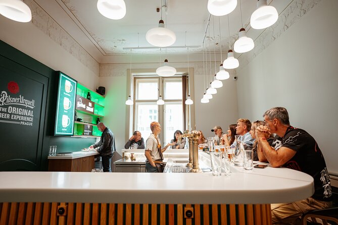Prague Beer Pouring Class at Pilsner Urquell - The personalized bottle and Tapster certificate