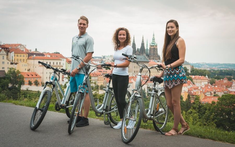 Prague: Bike or E-Bike City Tour with A Local Guide - Strahov Monastery and Petřín Park