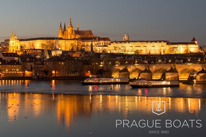 Prague Boats 3-hours Crystal Dinner Cruise - Arriving at Dvořákovo nábřeží at 7 p.m.