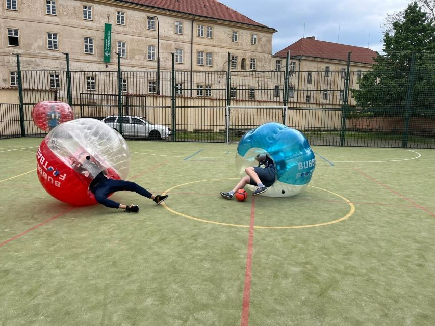 Prague: Bubbles football in city centre of Prague - Is $39 a fair price?