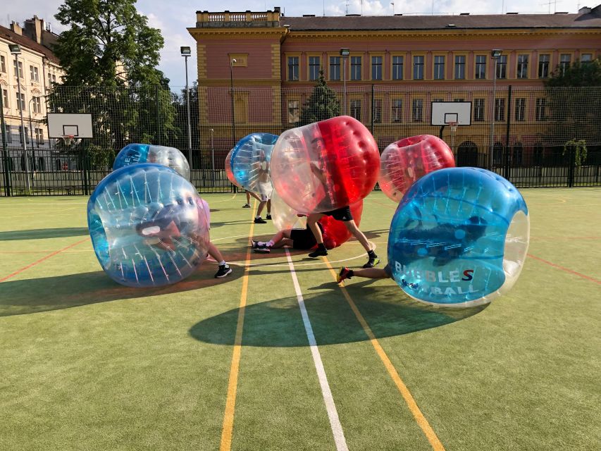 Prague: Bubbles football in city centre of Prague - What bubble football in Prague is really like
