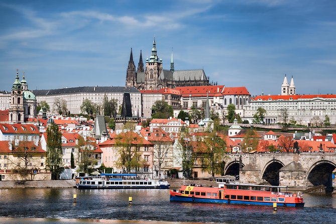 Prague: Bus Tour, Walking Tour, River Cruise and Lunch - Down through Kampa to Charles Bridge