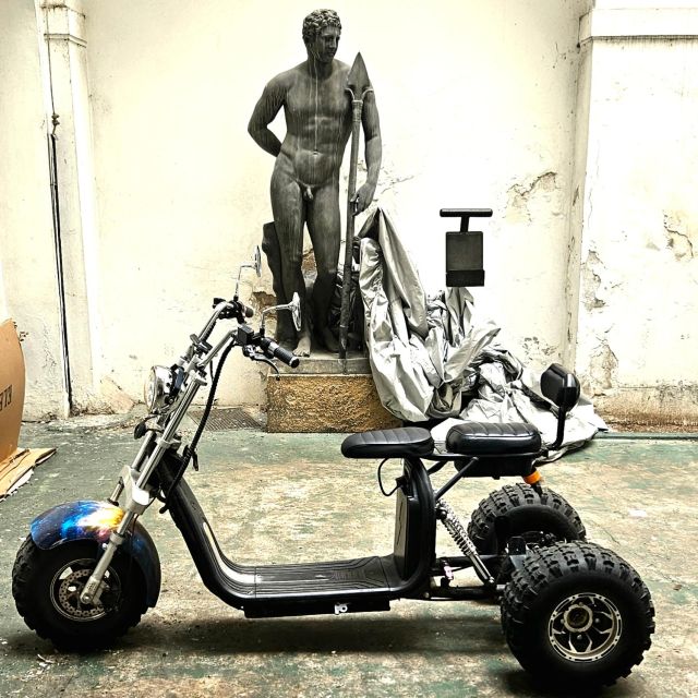 Prague: City Highlights Guided Electric Trike Tour - Charles Bridge from an unusual angle