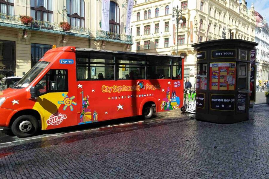 Prague: City Sightseeing HOHO Bus Tour & Optional Boat Tour - The Blue Line, from Republic Square to Prague Castle