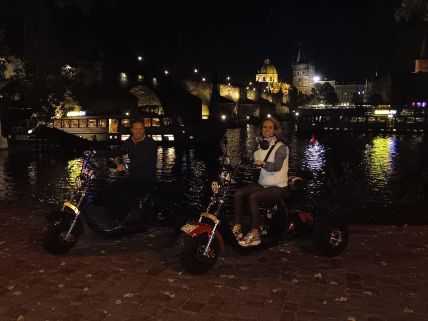 Prague City sightseeing in Night Trike Tour - Letná Park and the Prague Metronome