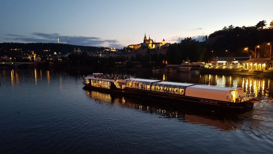 Prague: City Tour and Dinner Cruise with Hotel Pickup - New Town and the view from Nusle Bridge