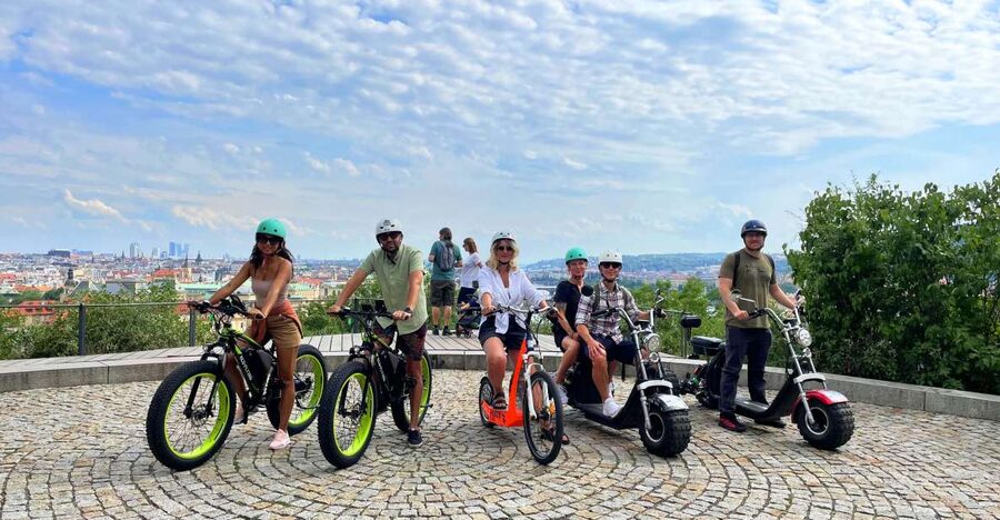 Prague: City Viewpoints Tour by Electric Fat Bike - Petřín Hill and the tower