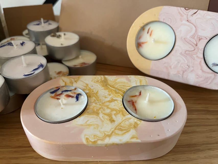 Prague: Craft your unique tea-candle holder set - Demolding, finishing, and sealing the holder