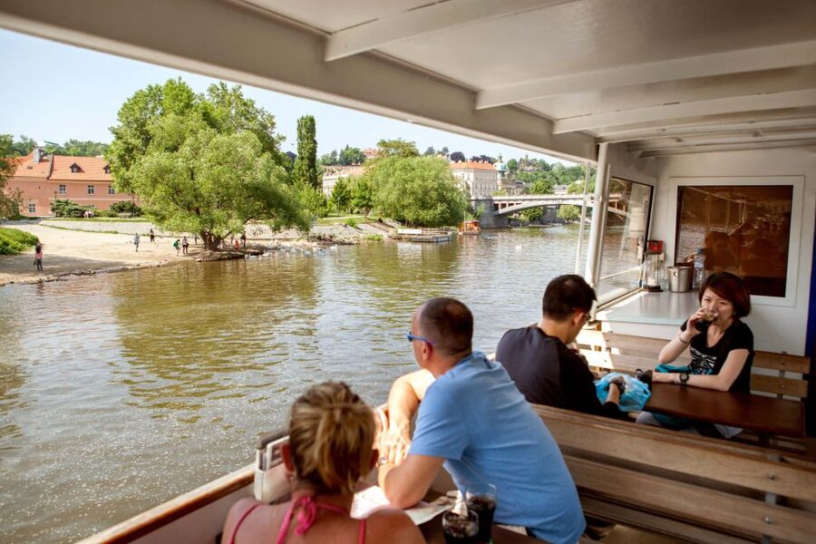 Prague Cruise: 1-Hour on the River Vltava - Letná Metronome and the wider city view