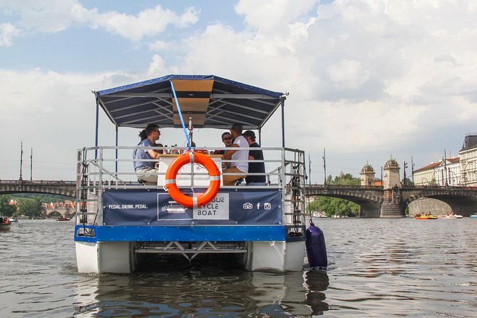 Prague Cycle Boat - The Swimming Beer Bike - Starting at Vltava Beach