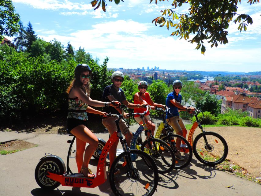 Prague: E-Bike/E-Scooter Viewpoint Tour - A short pause at Prague Castle
