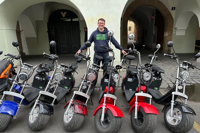 Prague E-Scooter Adventure: Fun & Easy Sightseeing 3Hours Tour - Letná Beer Garden and Hanavský Pavilion