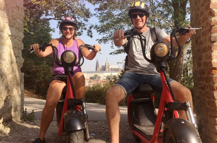 Prague Electric Scooter and eBike Grand Tour - Letná Park and the best citywide view