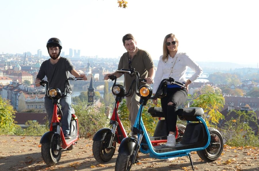 Prague Electric Scooter and eBike Grand Tour - What the guide adds to the ride